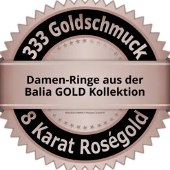 Balia Damen Ring aus 333 Roségold mit Zirkonia Gr.60 BGR007R60