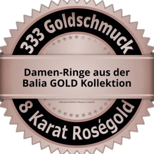 Balia Damen Ring aus 333 Roségold mit Zirkonia Gr.60 BGR007R60