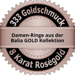 Balia Damen Ring aus 333 Roségold mit Zirkonia Gr.60 BGR010R60