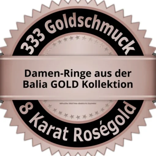Balia Damen Ring aus 333 Roségold mit Zirkonia Gr.60 BGR010R60