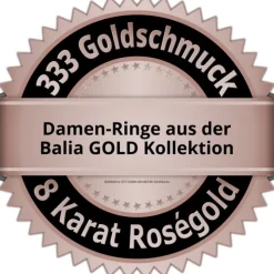 Balia Damen Ring aus 333 Rosegold Herz mit Zirkonia Gr.58 BGR019R58