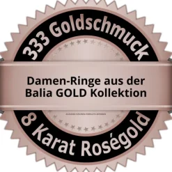 Balia Damen Ring aus 333 Rosegold mit Zirkonia Gr.54 BGR015R54