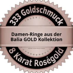 Balia Damen Ring aus 333 Rosegold mit Zirkonia Gr.56 BGR015R56