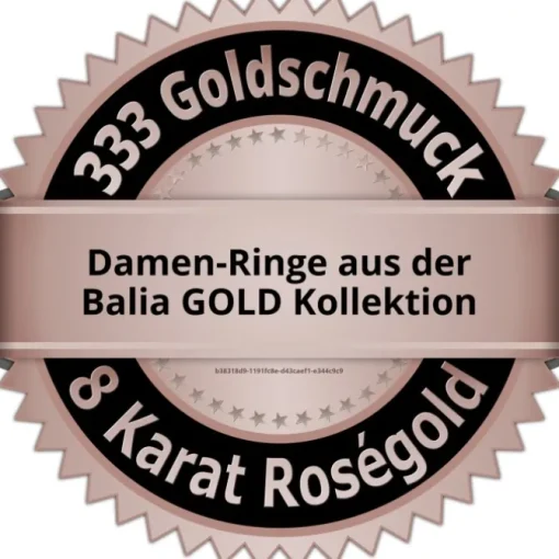 Balia Damen Ring aus 333 Rosegold mit Zirkonia Gr.56 BGR015R56