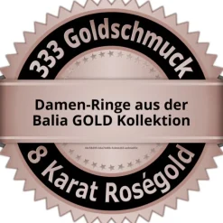 Balia Damen Ring aus 333 Rosegold mit Zirkonia Gr.58 BGR015R58