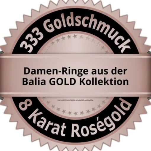 Balia Damen Ring aus 333 Rosegold mit Zirkonia Gr.58 BGR015R58