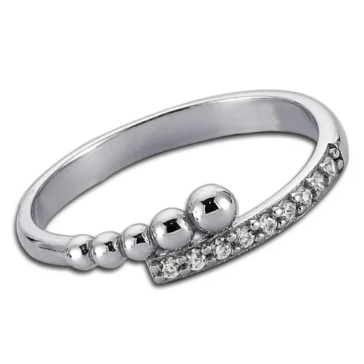 Balia Damen Ring aus 925 Silber mit Zirkonia Gr.58 BAR004W58