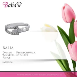 Balia Damen Ring aus 925 Silber mit Zirkonia Gr.60 BAR002W60