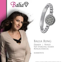 Balia Damen Ring aus 925 Silber mit Zirkonia Gr.54 BAR003W54