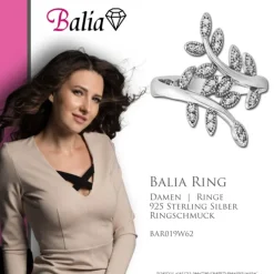 Balia Damen Ring aus 925 Silber mit Zirkonia Gr.62 BAR019W62