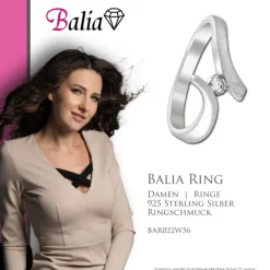 Balia Damen Ring aus 925 Silber mit Zirkonia Gr.56 BAR022W56