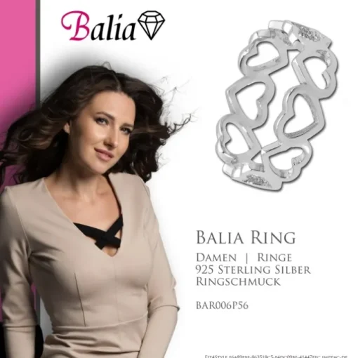 Balia Damen Ring aus 925 Silber Gr.56 BAR006P56