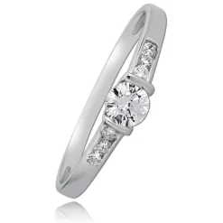 Balia Damen Ring aus 333 Weißgold mit Zirkonia Gr.58 BGR005W58