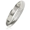 Balia Damen Ring aus 333 Weißgold 3-reihig mit Zirkonia Gr.62 BGR064W62
