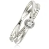 Balia Damen Ring aus 333 Weißgold mit Zirkonia Gr.60 BGR053W60