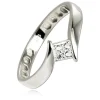 Balia Damen Ring aus 333 Weißgold mit Zirkonia Gr.54 BGR054W54