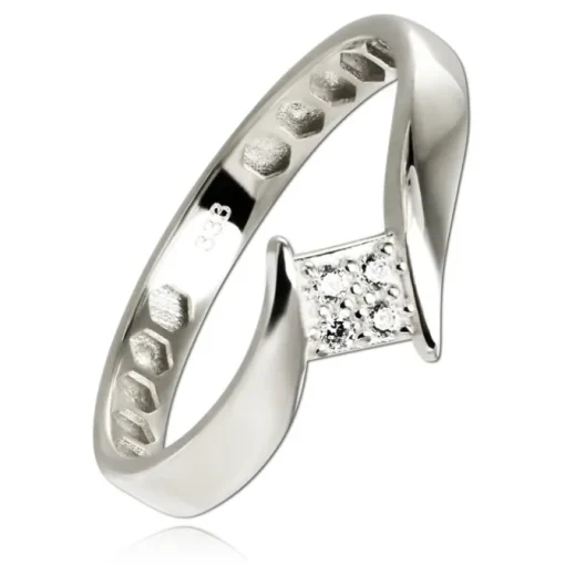 Balia Damen Ring aus 333 Weißgold mit Zirkonia Gr.58 BGR054W58