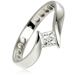 Balia Damen Ring aus 333 Weißgold mit Zirkonia Gr.60 BGR054W60
