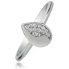 Balia Damen Ring aus 333 Weißgold mit Zirkonia Gr.58 BGR013W58