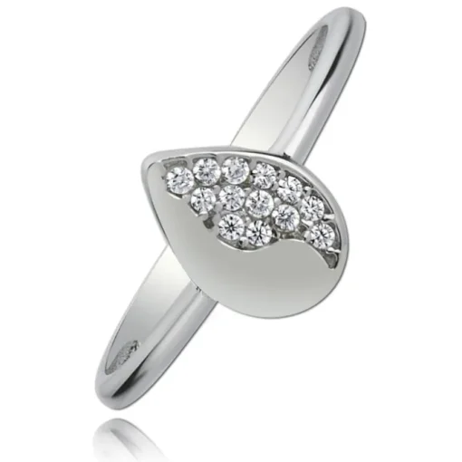 Balia Damen Ring aus 333 Weißgold mit Zirkonia Gr.54 BGR013W54