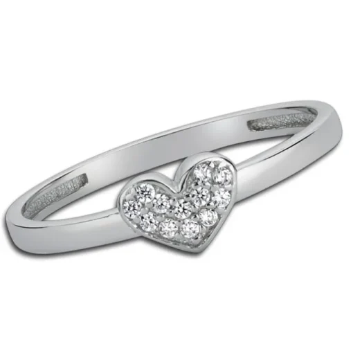 Balia Damen Ring aus 333 Weißgold mit Zirkonia Gr.54 BGR009W54