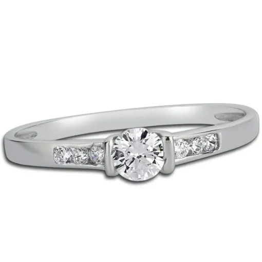 Balia Damen Ring aus 333 Weißgold mit Zirkonia Gr.56 BGR005W56