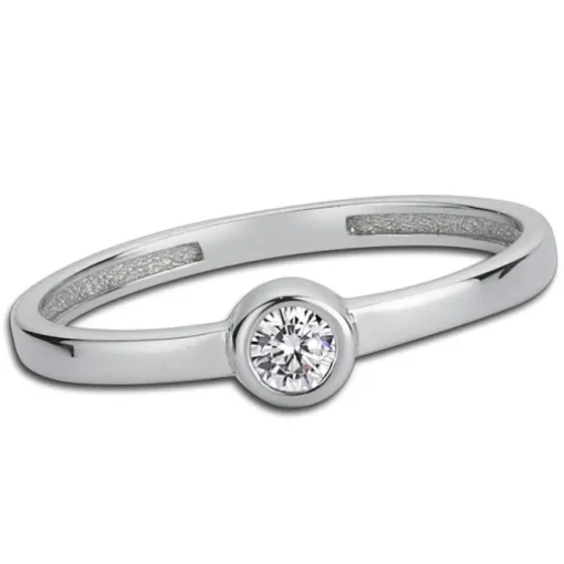 Balia Damen Ring aus 333 Weißgold mit Zirkonia Gr.58 BGR006W58