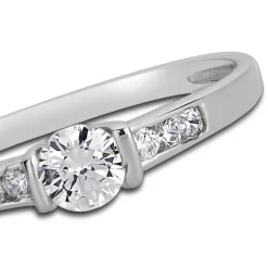 Balia Damen Ring aus 333 Weißgold mit Zirkonia Gr.60 BGR005W60