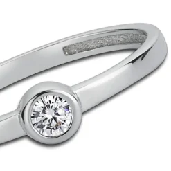 Balia Damen Ring aus 333 Weißgold mit Zirkonia Gr.60 BGR006W60