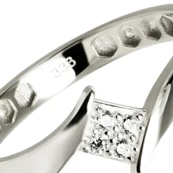 Balia Damen Ring aus 333 Weißgold mit Zirkonia Gr.60 BGR054W60