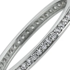 Balia Damen Ring aus 333 Weißgold mit Zirkonia Gr.60 BGR011W60