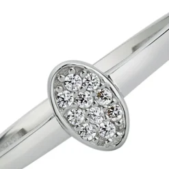 Balia Damen Ring aus 333 Weißgold mit Zirkonia Gr.54 BGR001W54