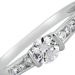 Balia Damen Ring aus 333 Weißgold mit Zirkonia Gr.60 BGR005W60