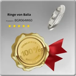 Balia Damen Ring aus 333 Weißgold 3-reihig mit Zirkonia Gr.60 BGR064W60