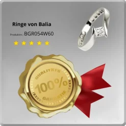 Balia Damen Ring aus 333 Weißgold mit Zirkonia Gr.60 BGR054W60