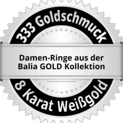 Balia Damen Ring aus 333 Weißgold mit Zirkonia Gr.60 BGR013W60
