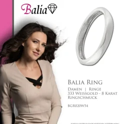 Balia Damen Ring aus 333 Weißgold Gr.54 BGR020W54