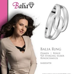 Balia Damen Ring Modern aus 925 Silber Gr.58 BAR024P58
