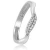 Balia Damen Ring Welle aus 333 Weißgold mit Zirkonia Gr.60 BGR016W60