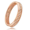 Balia Damen Ring Zirkonia zweireihig Rosegold Gr.56 BGR021R56