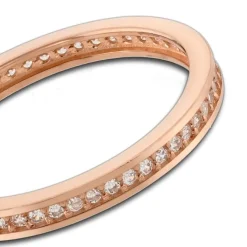 Balia Damen Ring Zirkonia einreihig Rosegold Gr.58 BGR025R58