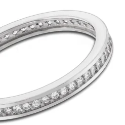 Balia Damen Ring Zirkonia einreihig Weißgold Gr.54 BGR025W54