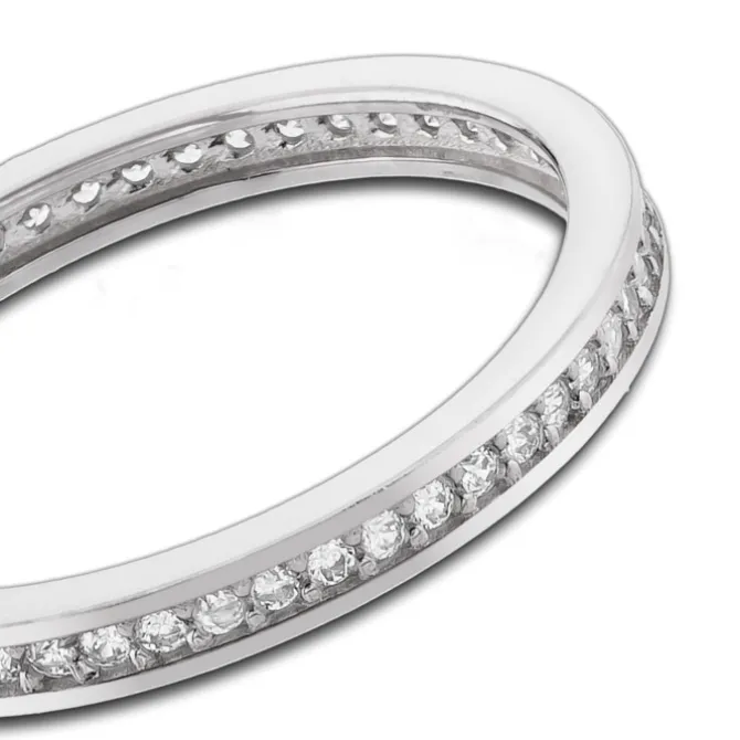 Balia Damen Ring Zirkonia einreihig Weißgold Gr.56 BGR025W56