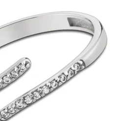 Balia Damen Ring Zirkonia Line aus 333 Weißgold Gr.56 BGR027W56