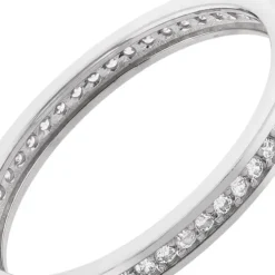 Balia Damen Ring Zirkonia einreihig Weißgold Gr.54 BGR025W54