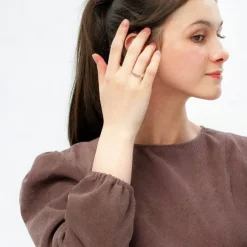 Balia Damen Ring Zirkonia zweireihig Rosegold Gr.56 BGR021R56