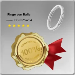 Balia Damen Ring Zirkonia einreihig Weißgold Gr.54 BGR025W54