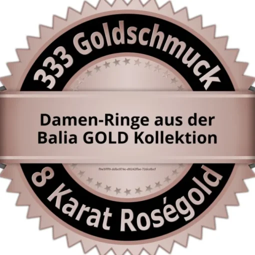 Balia Damen Ring Zirkonia Line aus 333 Rosegold Gr.60 BGR027R60
