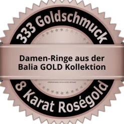 Balia Damen Ring Zirkonia einreihig Rosegold Gr.56 BGR025R56