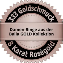 Balia Damen Ring Zirkonia aus 333 Rosegold Gr.56 BGR025R56 BGR026R56